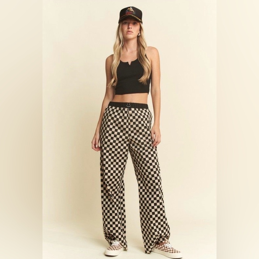 NWT MOCHA CHECKERED BOXER STYLE PANT, VARIOUS SIZES